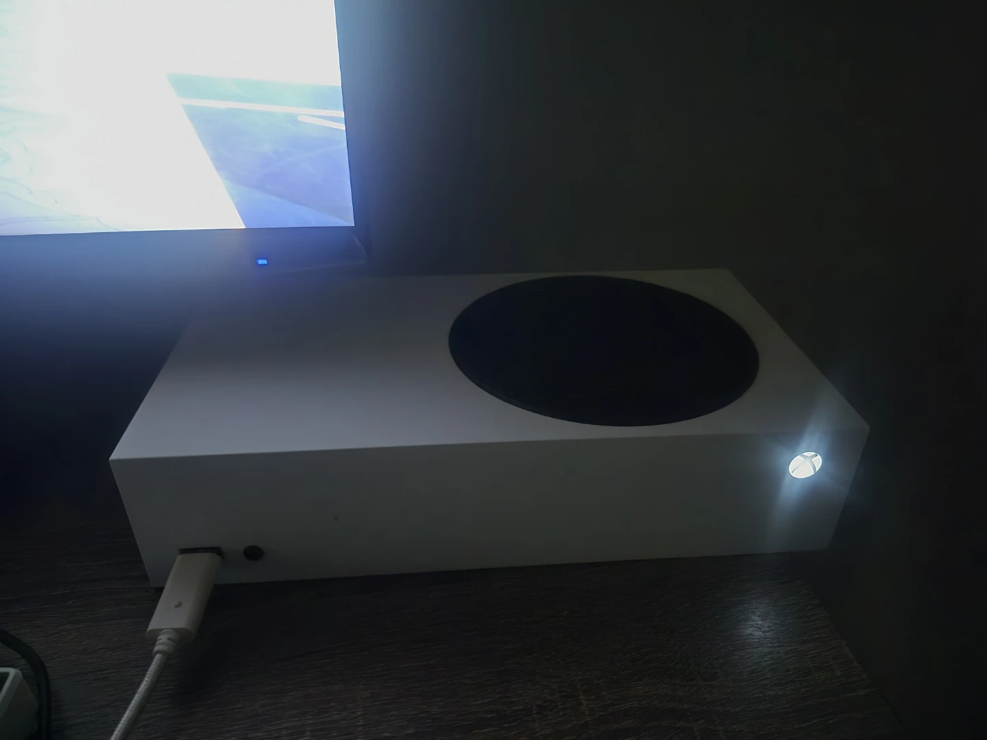 Xbox Series S Console with Red and Black Controllers