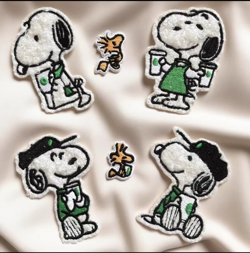 New Snoopy Patches - Set of 5 embroidered patches
