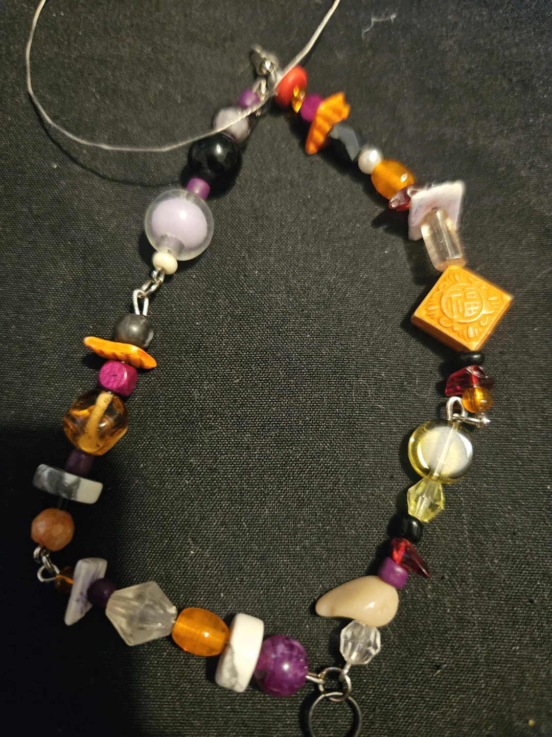 Handmade Beaded Seashell Necklace - photo 2