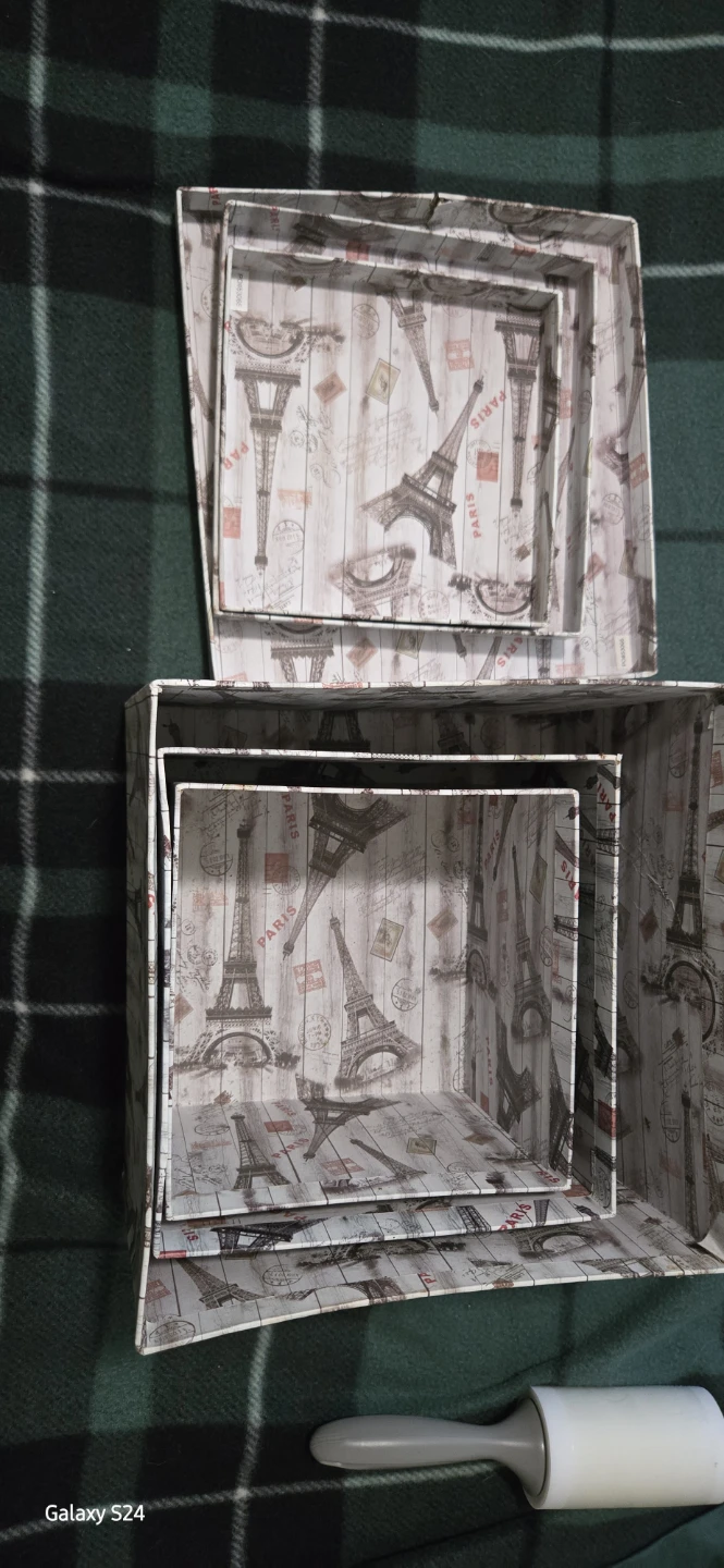 Set of 3 Decorative Storage Boxes - photo 2
