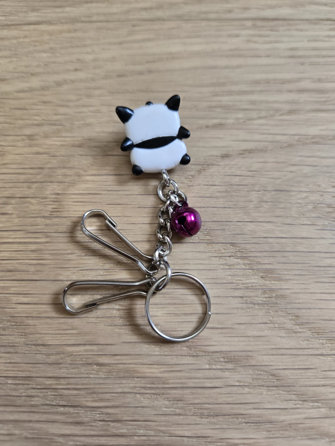 Vintage SAN-X Tare Panda Bell Keychain Keyholder Sanrio - photo 2