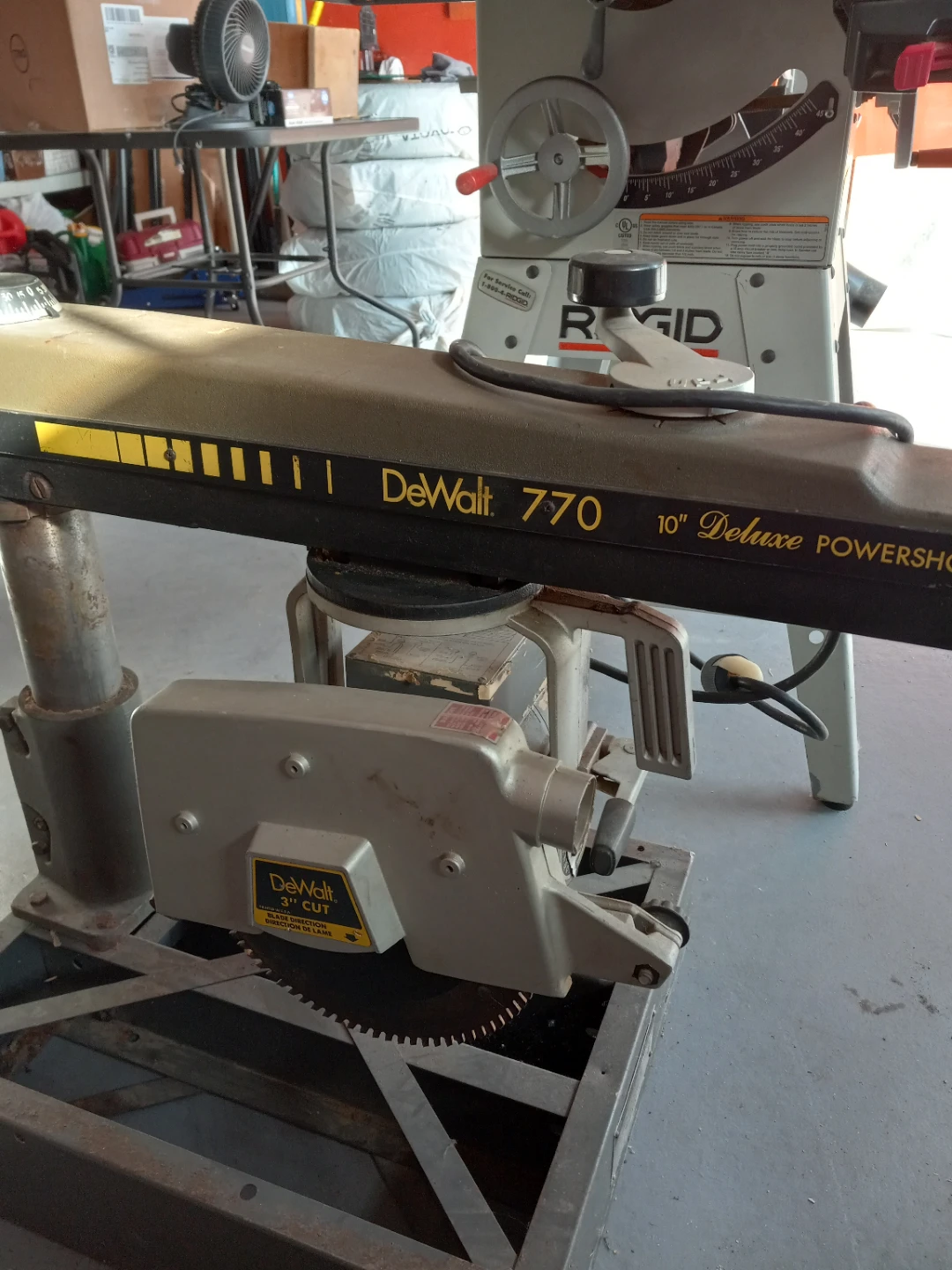 DeWalt 770 10" Deluxe Powershop Radial Arm Saw