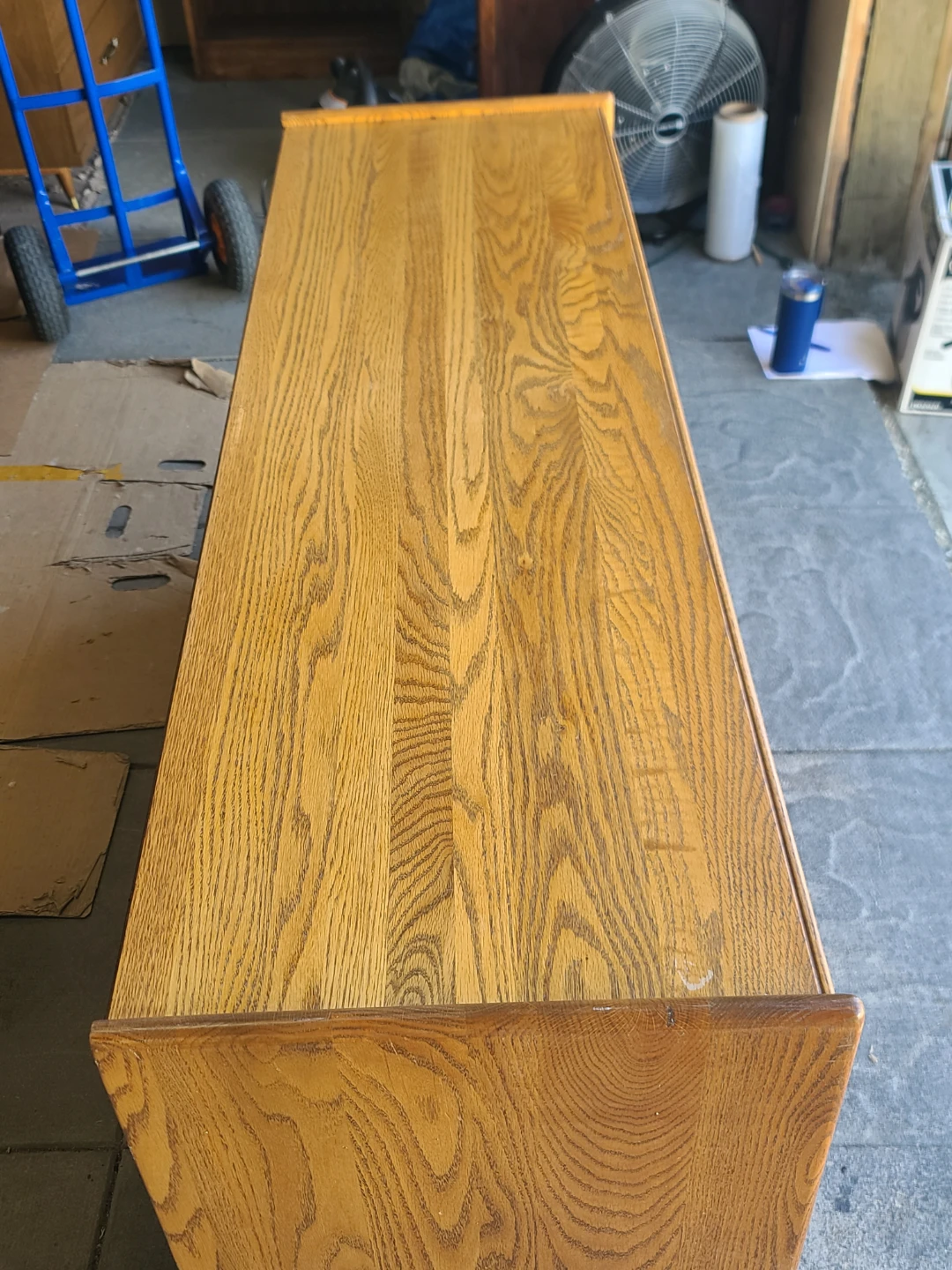Oak 6-Drawer Dresser with Mirror - photo 4