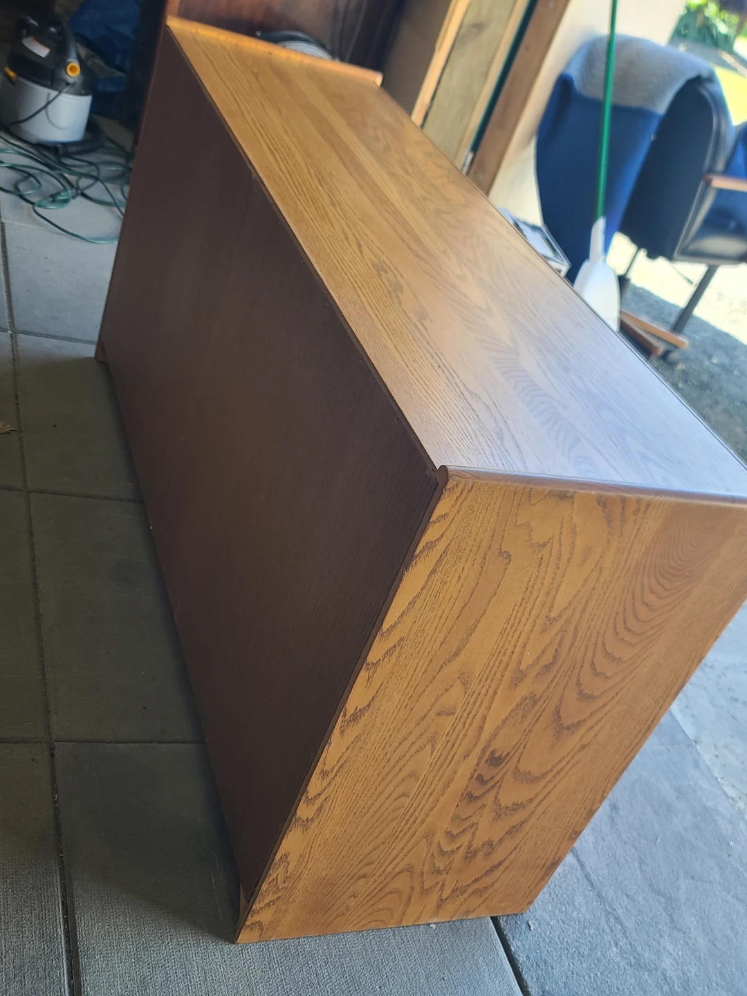 Oak 6-Drawer Dresser with Mirror - photo 5