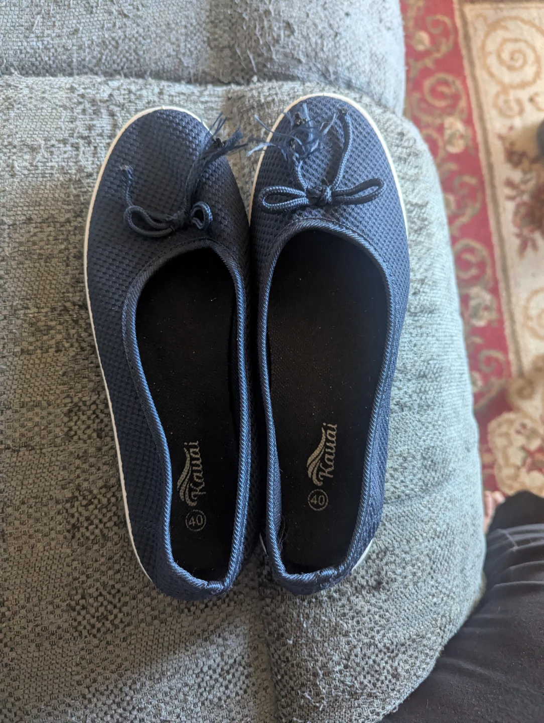 Kauai Women's Blue Ballet Flats Size 40