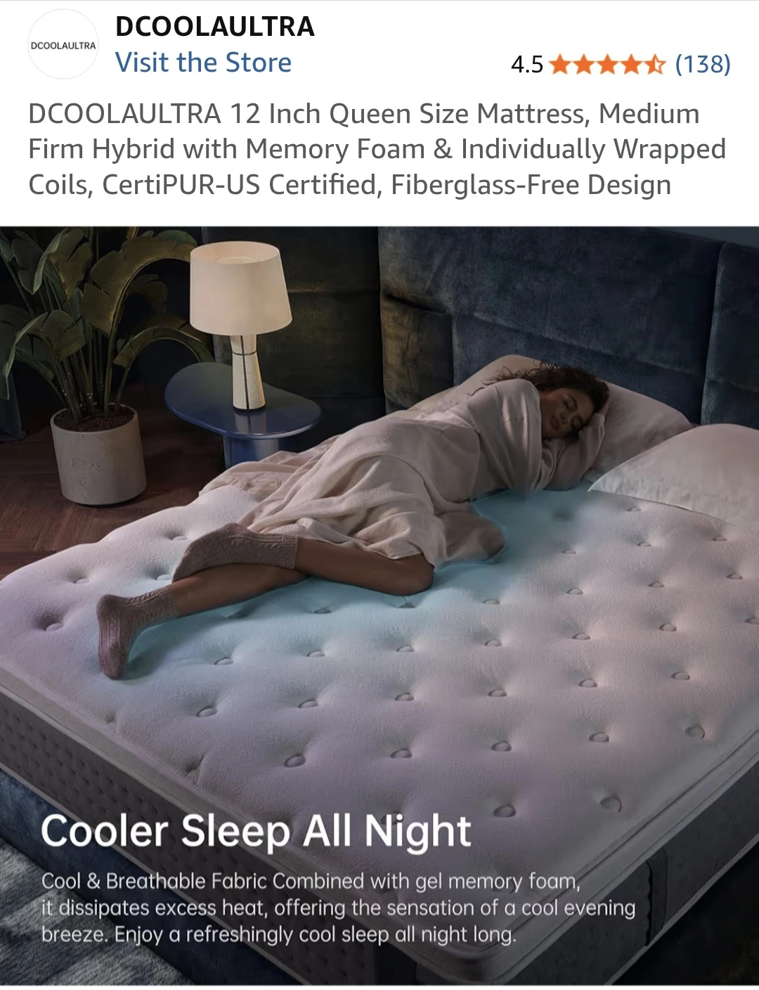Queen Hybrid Mattress + Metal Bed Frame Set - Moving Sale - photo 5