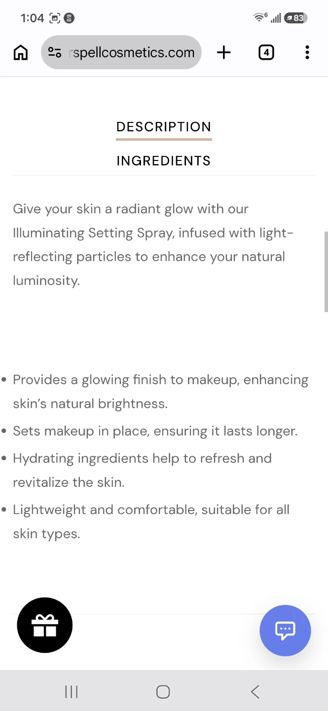 Colour Spell by Profusion Illuminating Setting Spray - photo 3