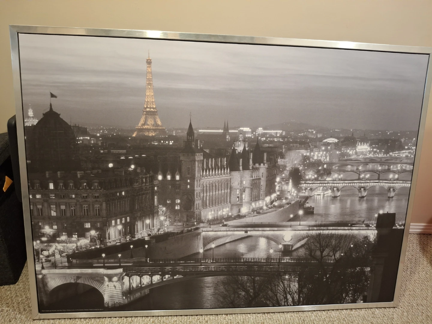 Framed Print of Paris Skyline with Eiffel Tower