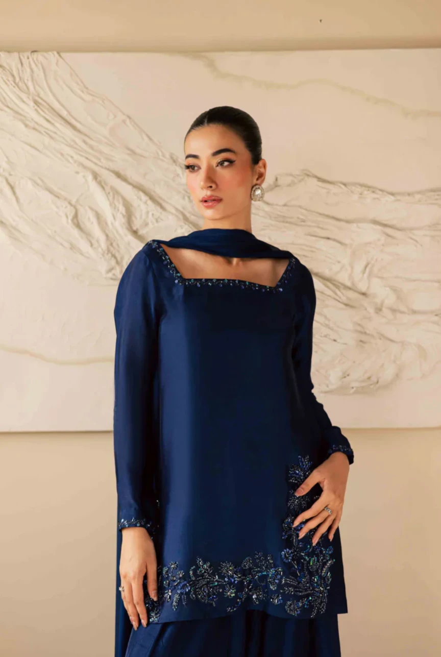 Royal Dusk - 3PC EMBROIDERED DRESS - photo 2