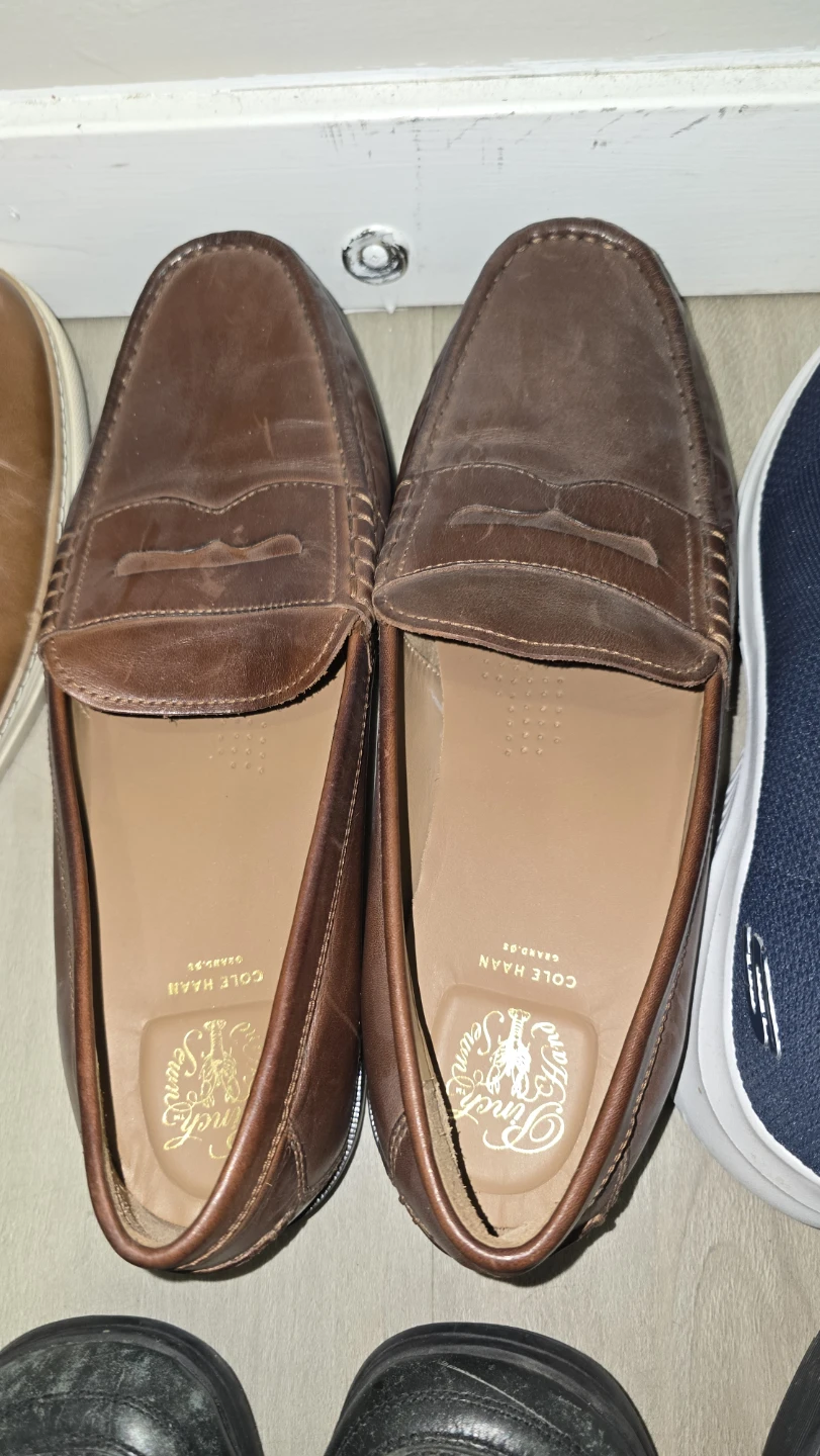 Cole Haan Pinch Penny Loafers - Brown Leather