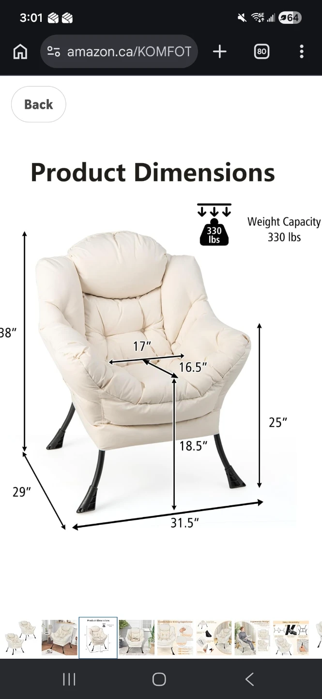 KOMFOTT Modern Accent Chair - photo 5