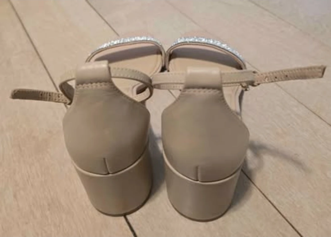 ALDO Rhinestone Heeled Sandals - Size 8 (Worn Once) - photo 4
