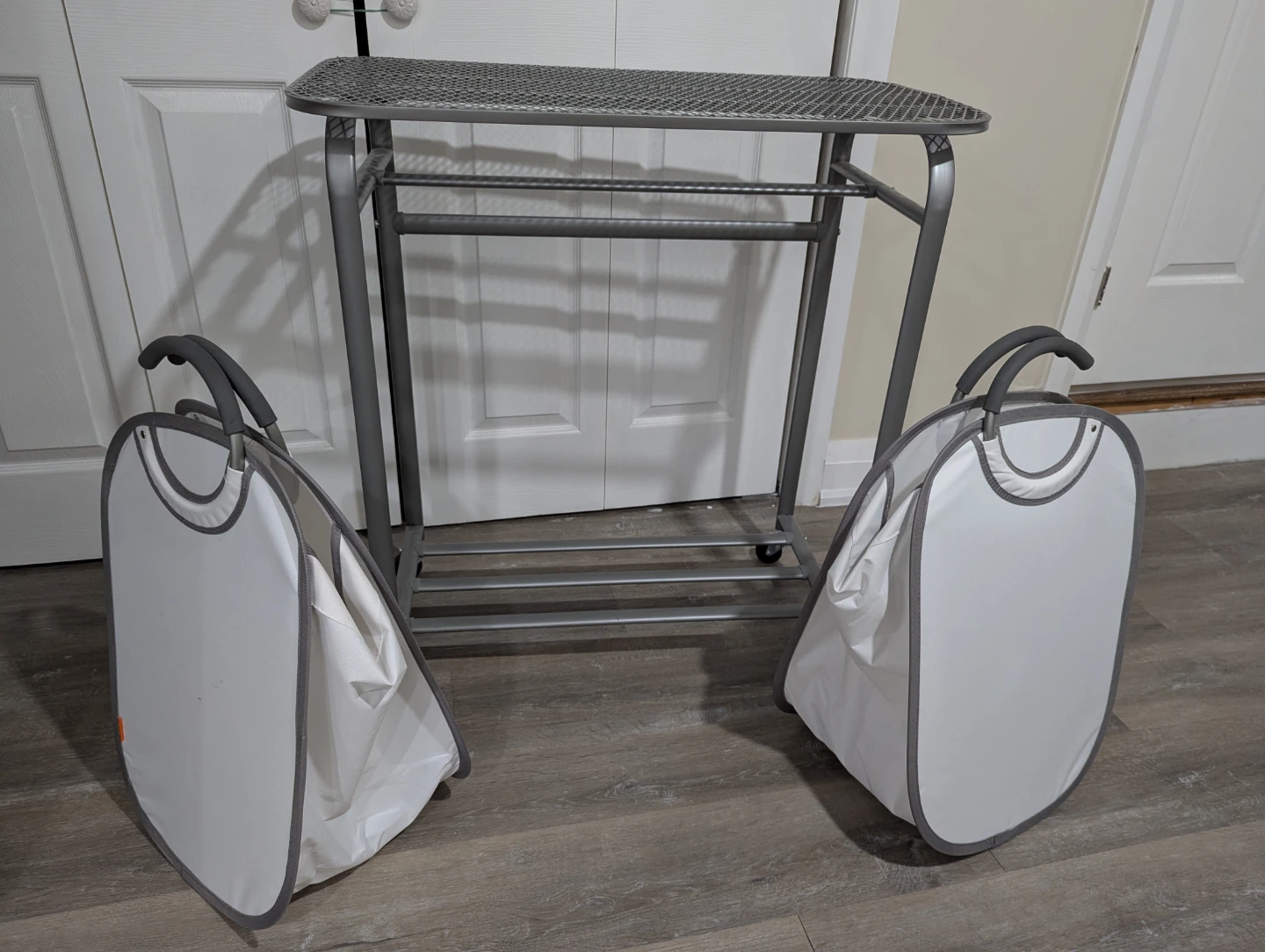 Double Laundry Hamper on Wheels - photo 4