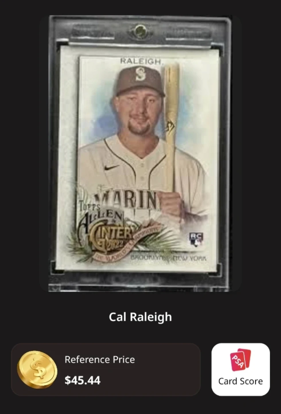 Topps Allen & Ginter Cal Raleigh RC Baseball Card