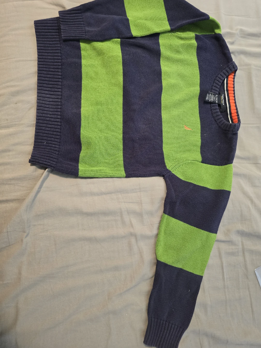 Nautica Striped Cotton Sweater XL/TG(7X) - photo 2