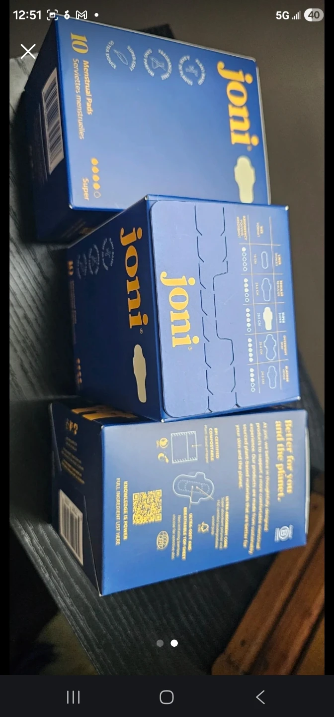 A bunch of Joni Biodegradable Regular Pads - 6 Packs - photo 4