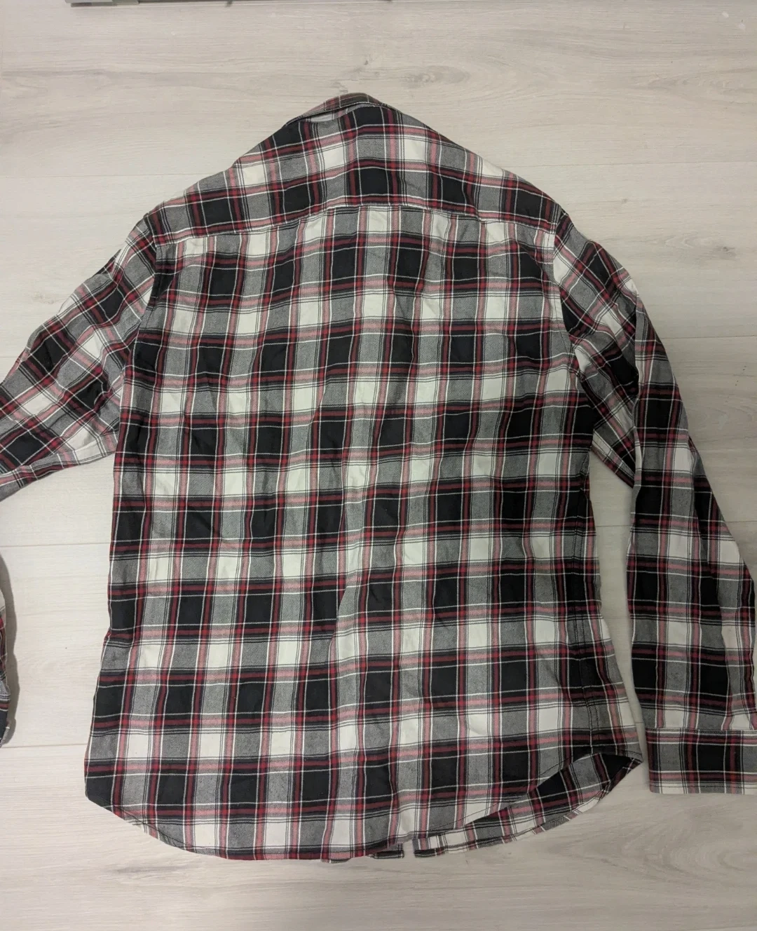 Plaid Long Sleeve Button-Up Shirt - XL - photo 3
