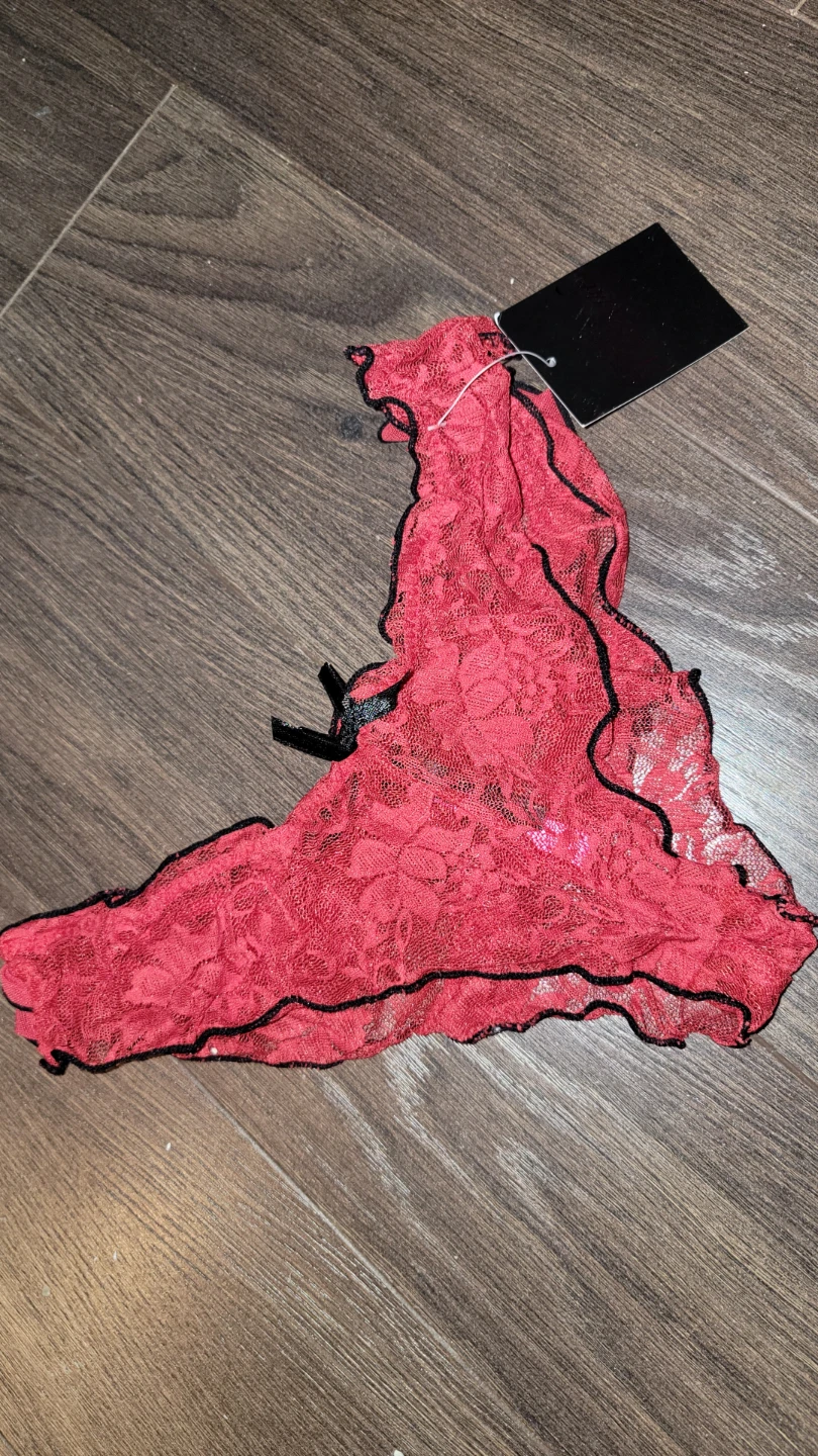 Seven 'til Midnight Red Lace Thong - photo 3