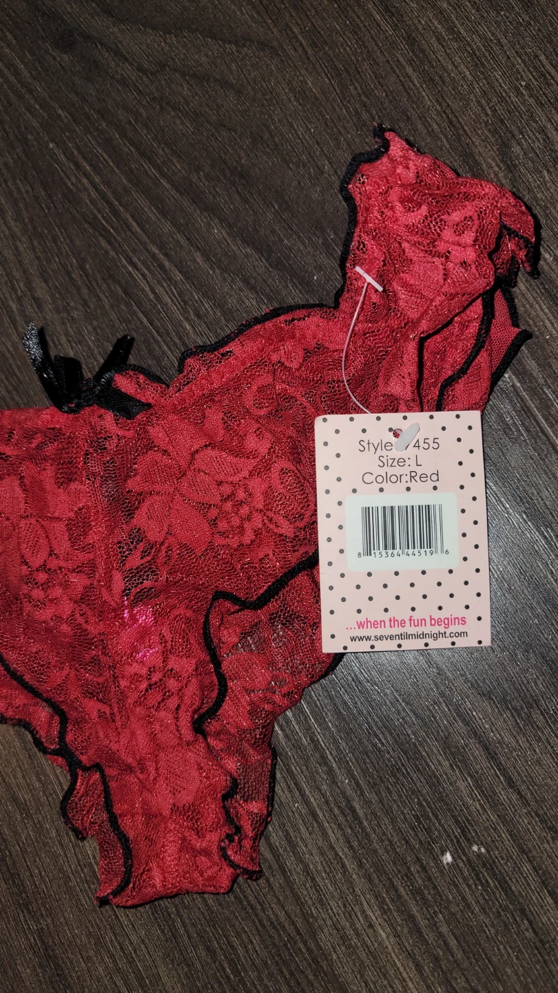 Seven 'til Midnight Red Lace Thong - photo 4