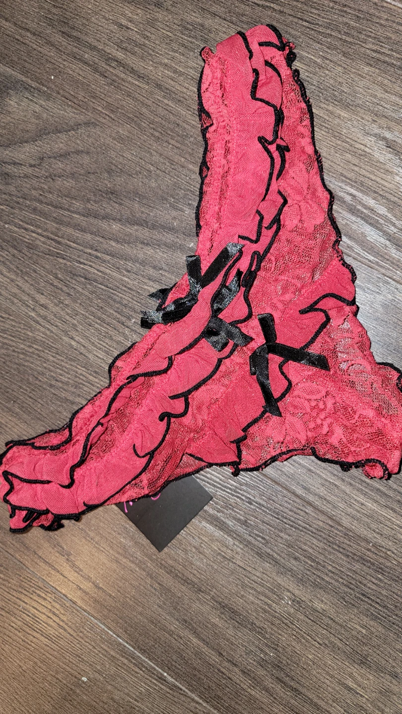 Seven 'til Midnight Red Lace Thong - photo 5