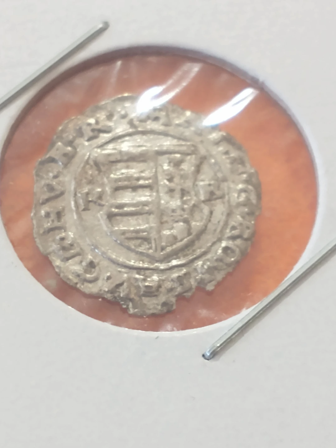 Nice 1614 Matyas II Kingdom of Hungary silver denar - photo 2