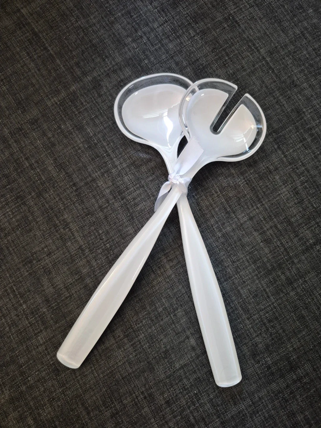 White Salad Servers