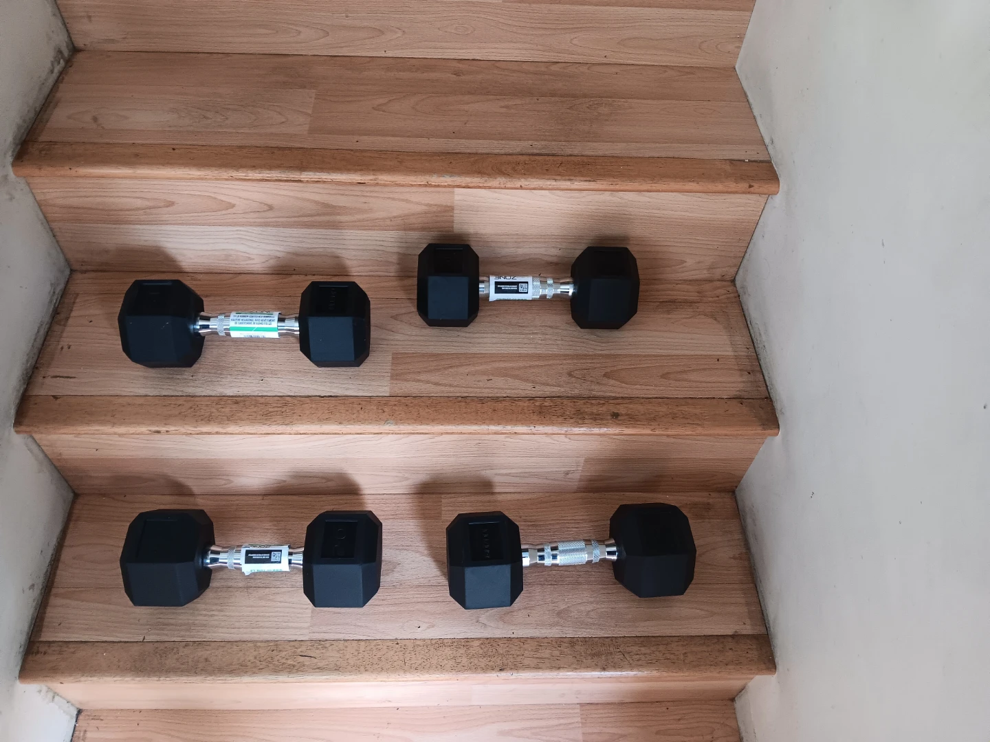 Hex Dumbbells (4 total)