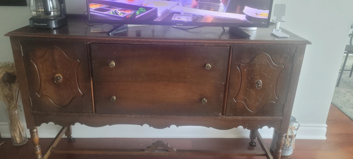 Vintage Wooden Sideboard Cabinet