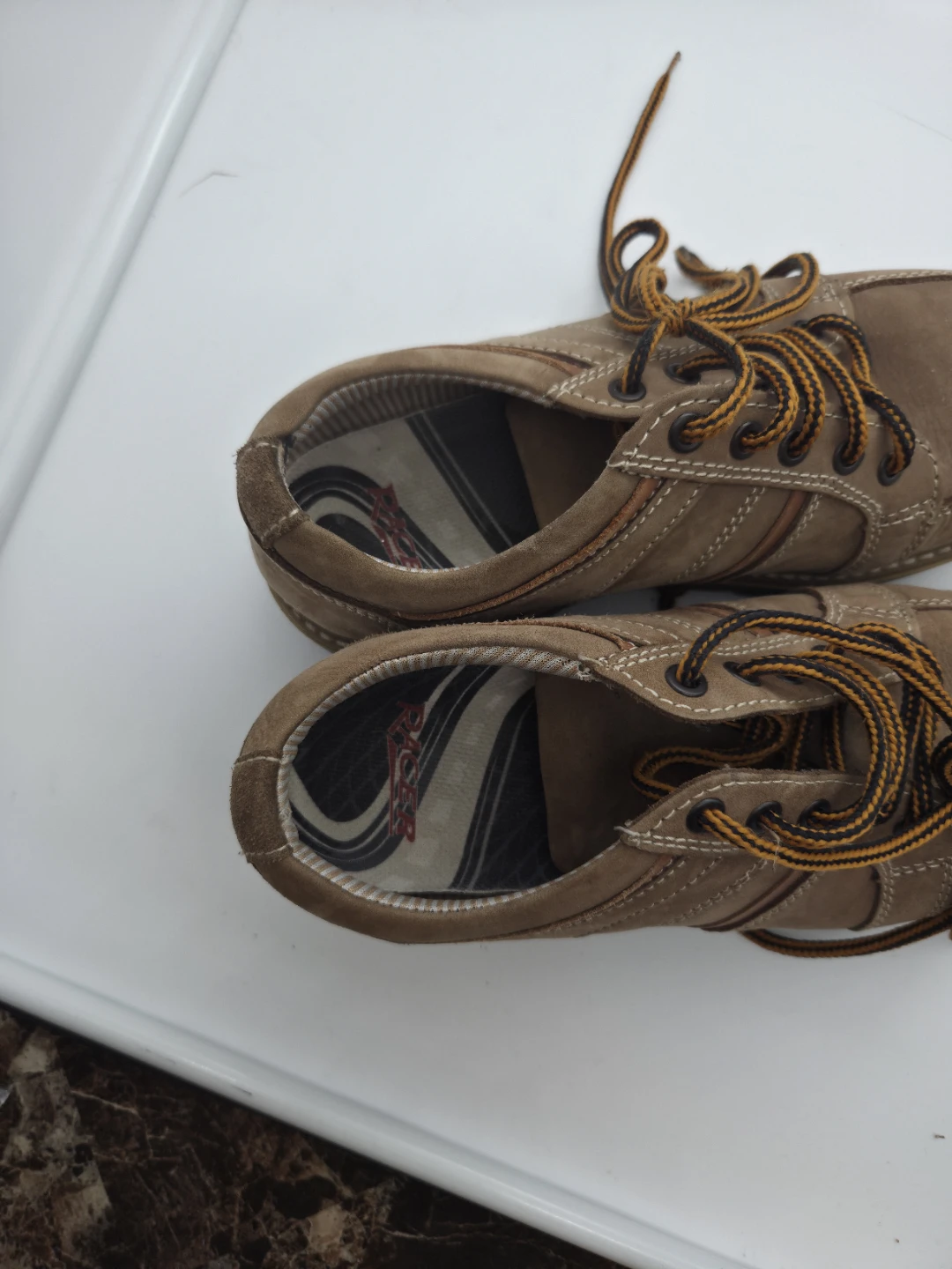 Brown Suede Lace-Up Shoes - photo 3