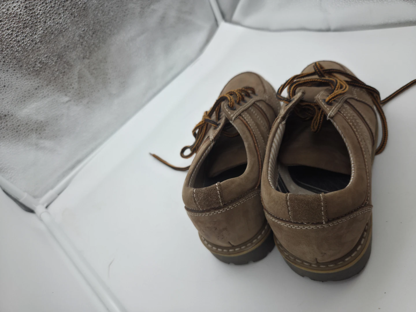 Brown Suede Lace-Up Shoes - photo 4