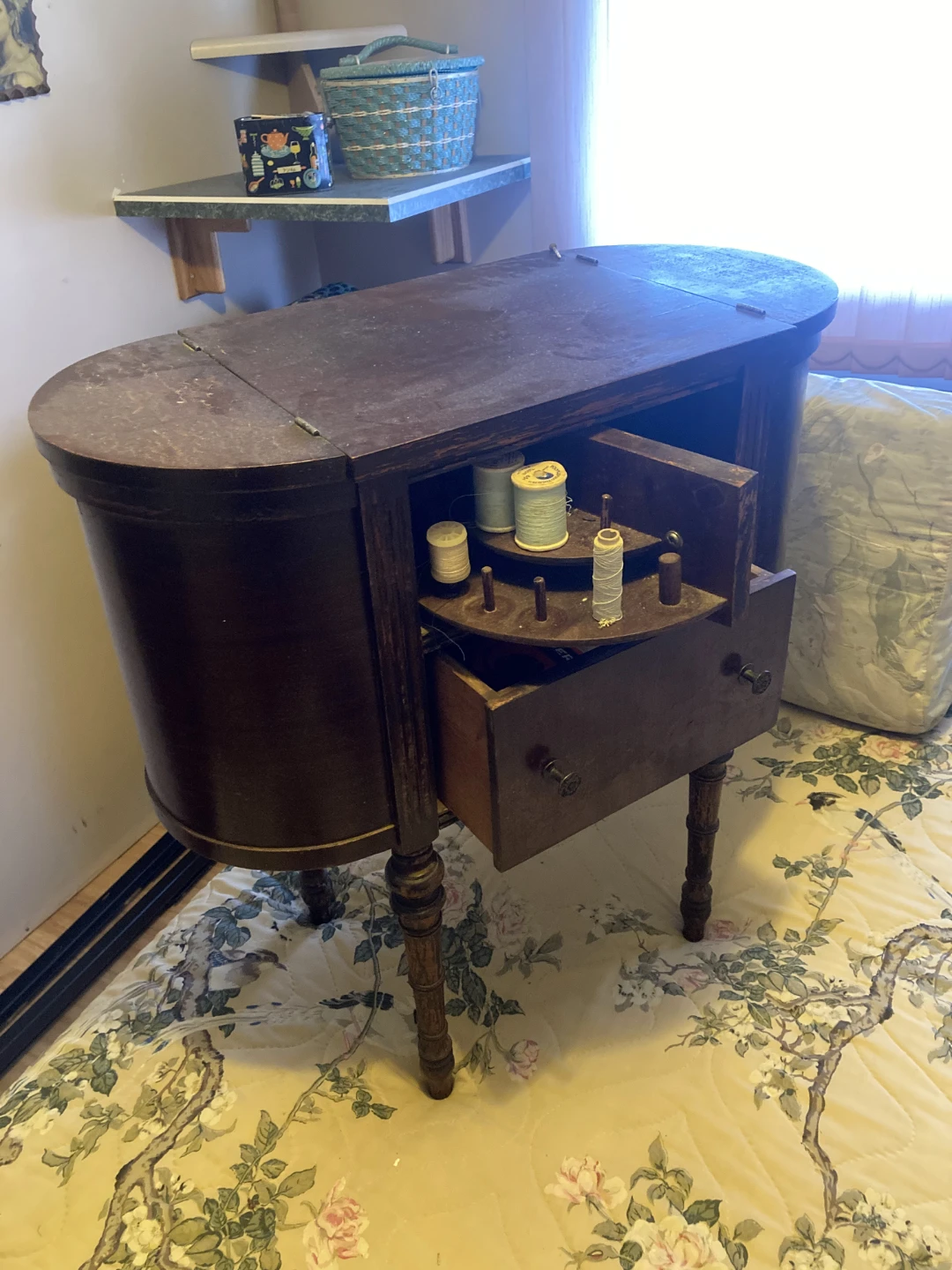 Antique Sewing Machine Cabinet