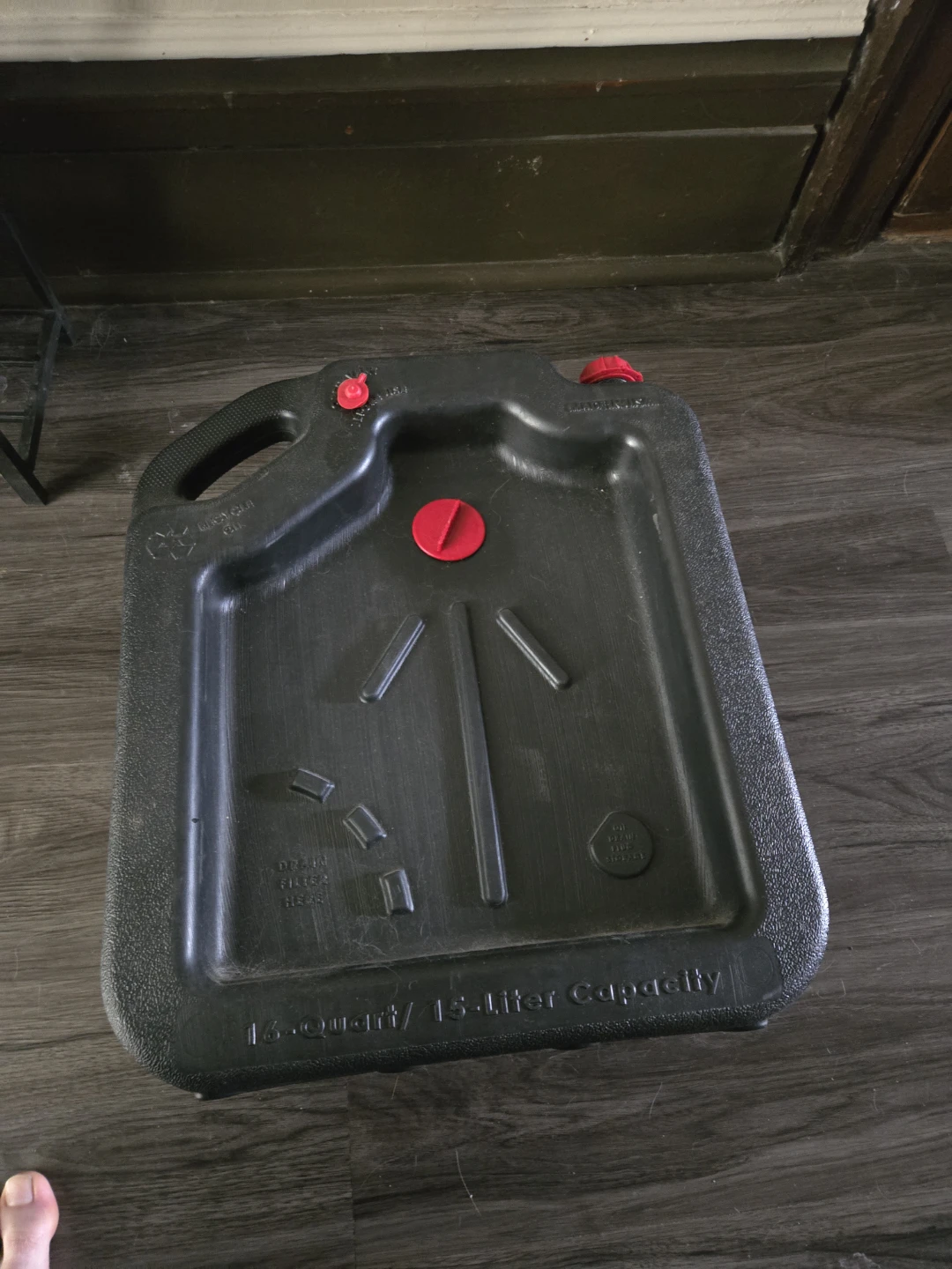 Black 16-Quart Oil Drain Pan - photo 2