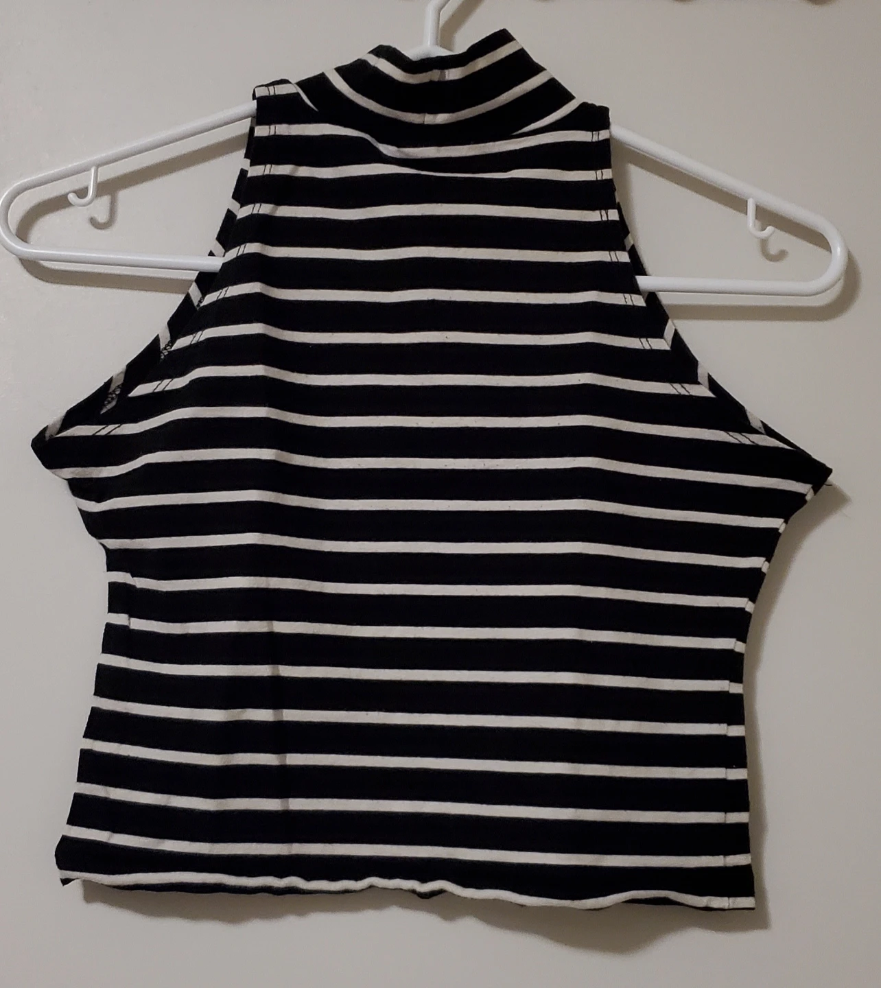 Bluenotes Striped Mock Neck Crop Top - photo 2