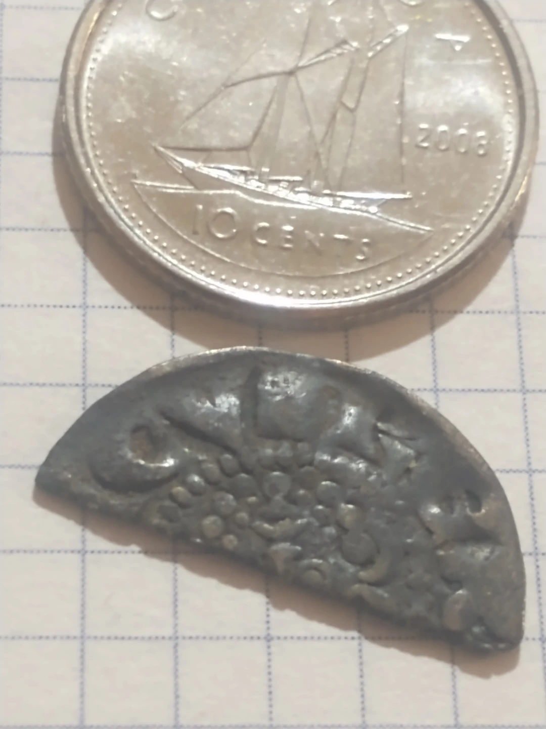 England medieval silver fractional coin - photo 3