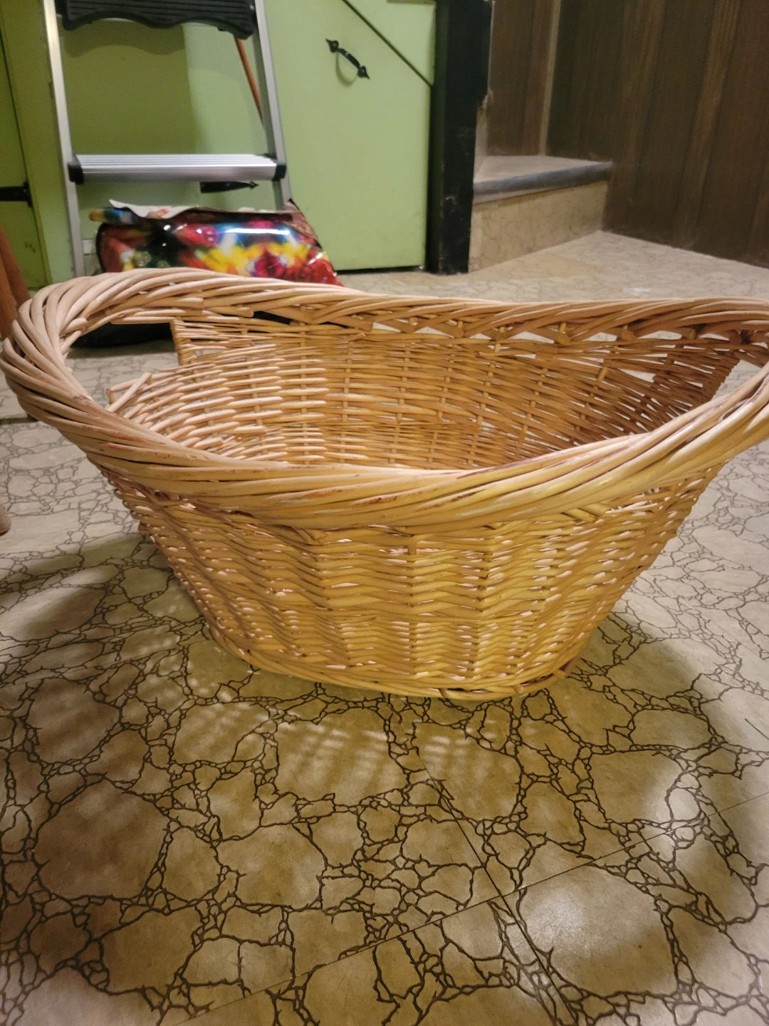Wicker Basket with Handles