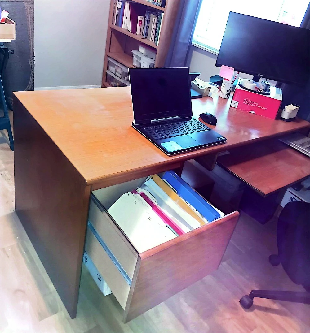 Wooden Office Desk - photo 3