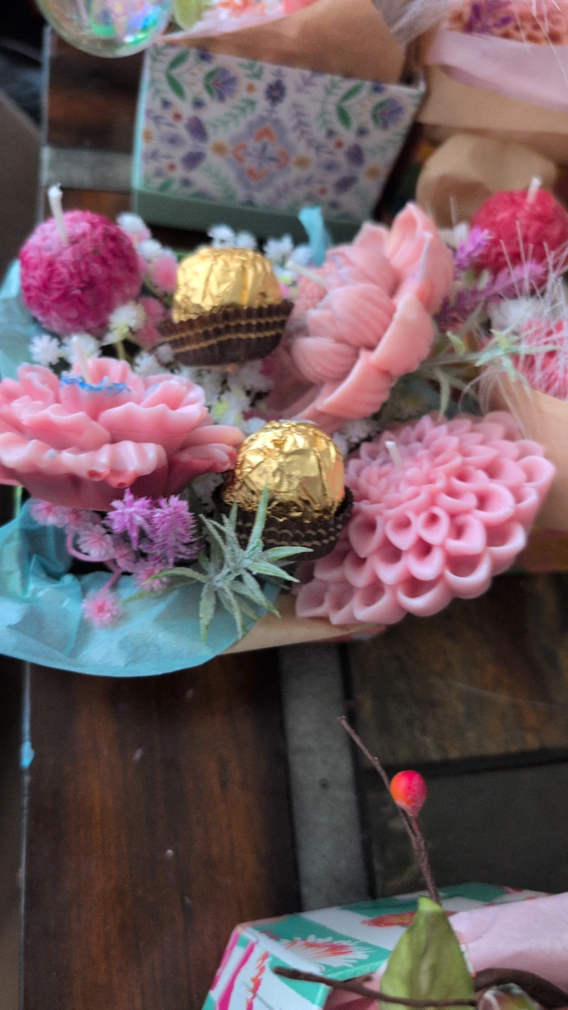 Assorted decorative candles