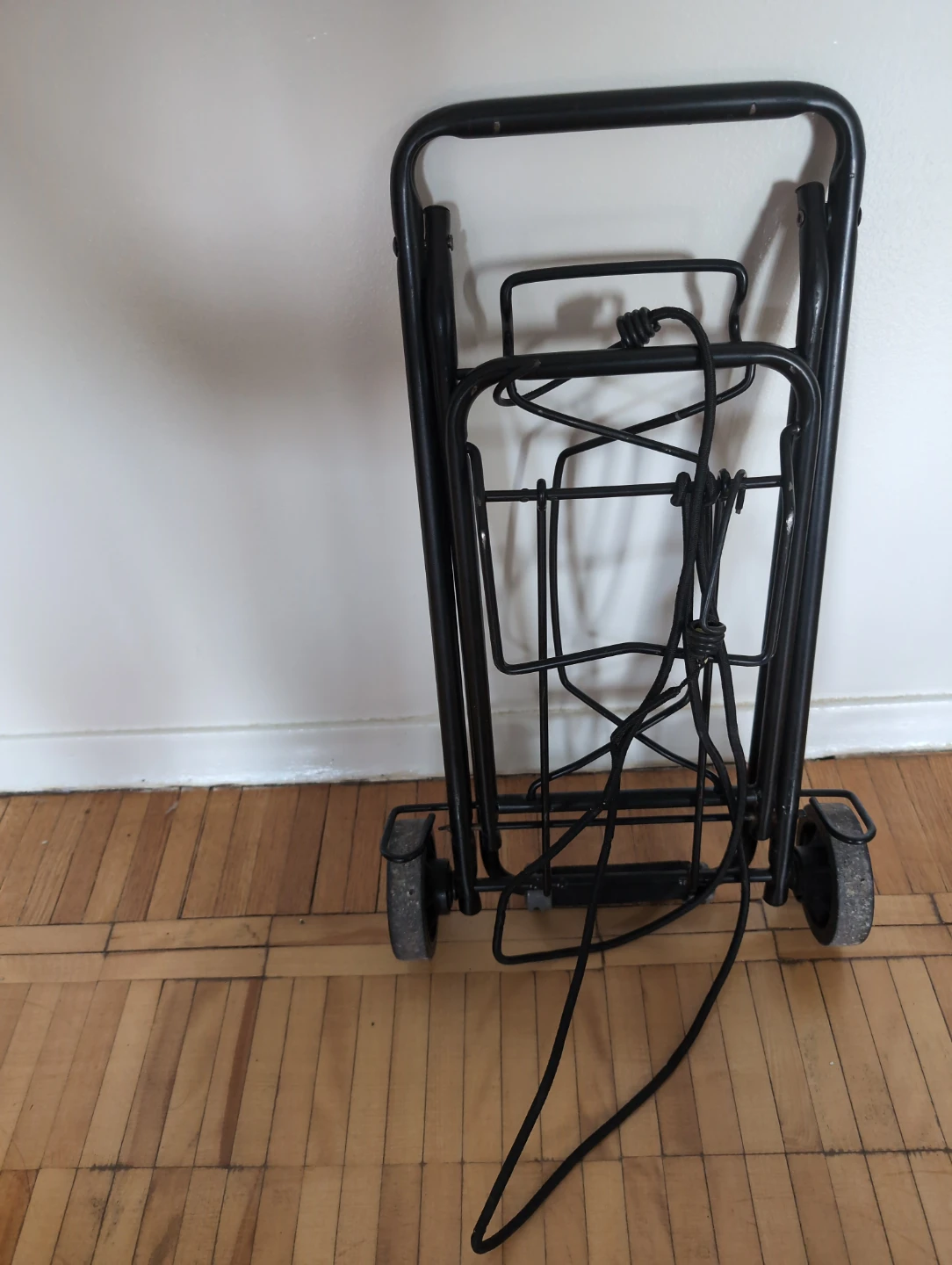 Black Folding Luggage Cart