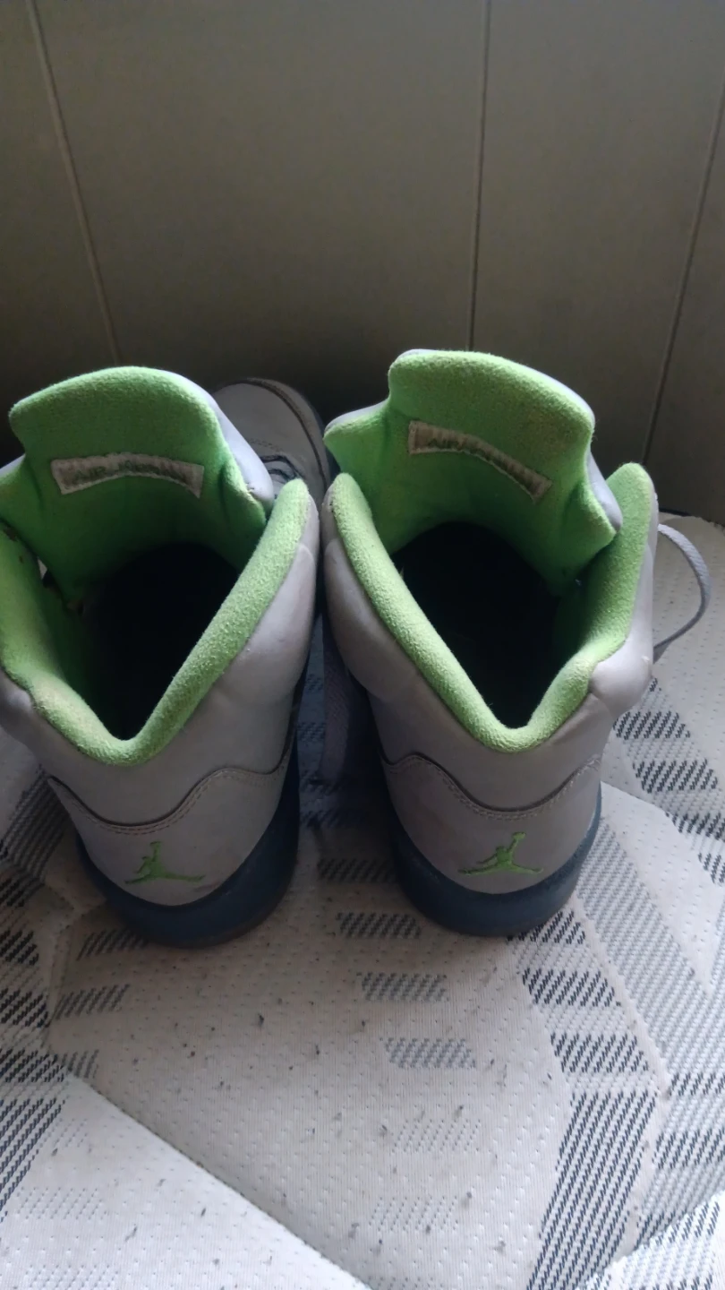 Air Jordan 5 Retro TD "Green Bean" Sneakers - photo 3