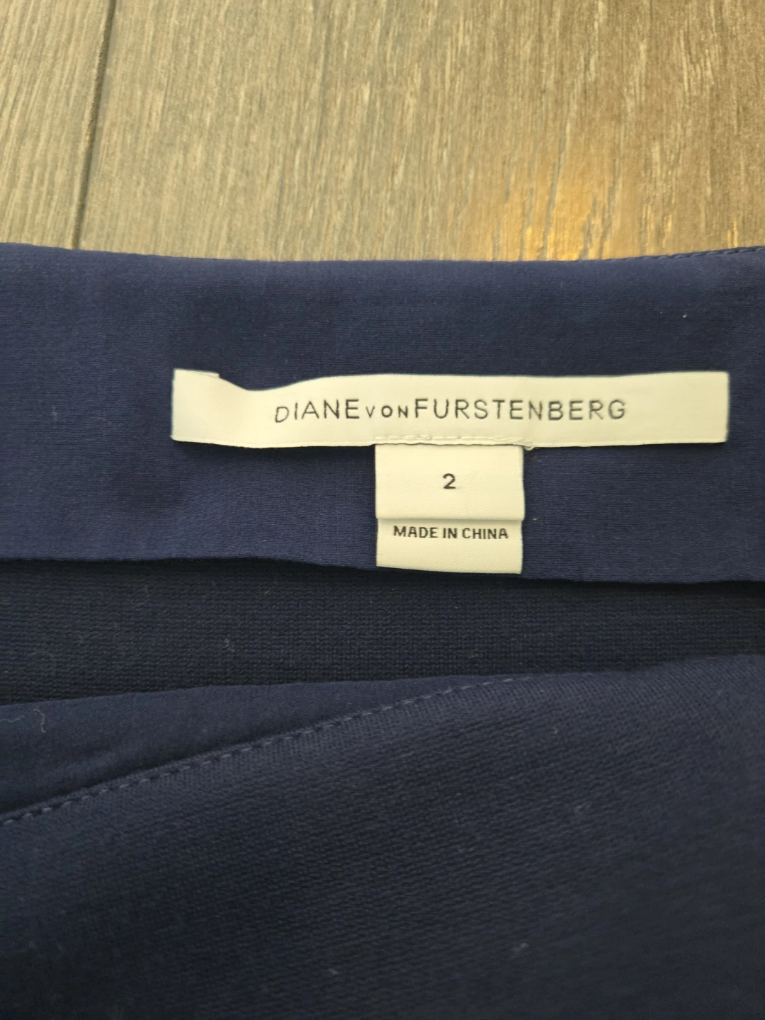 Diane von Furstenberg Navy Blue Skirt Size 2 - photo 2