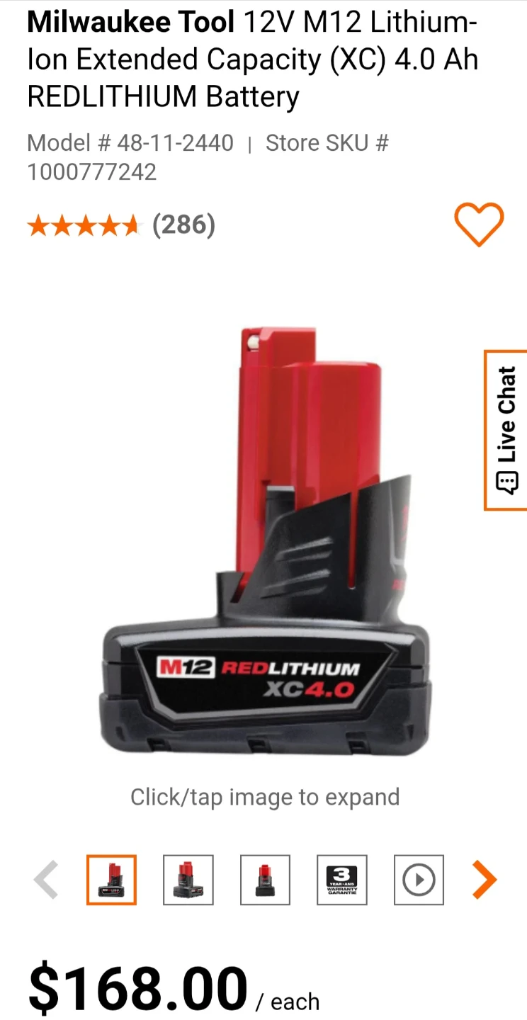Milwaukee M12 REDLITHIUM XC 4.0 Ah Battery - photo 2