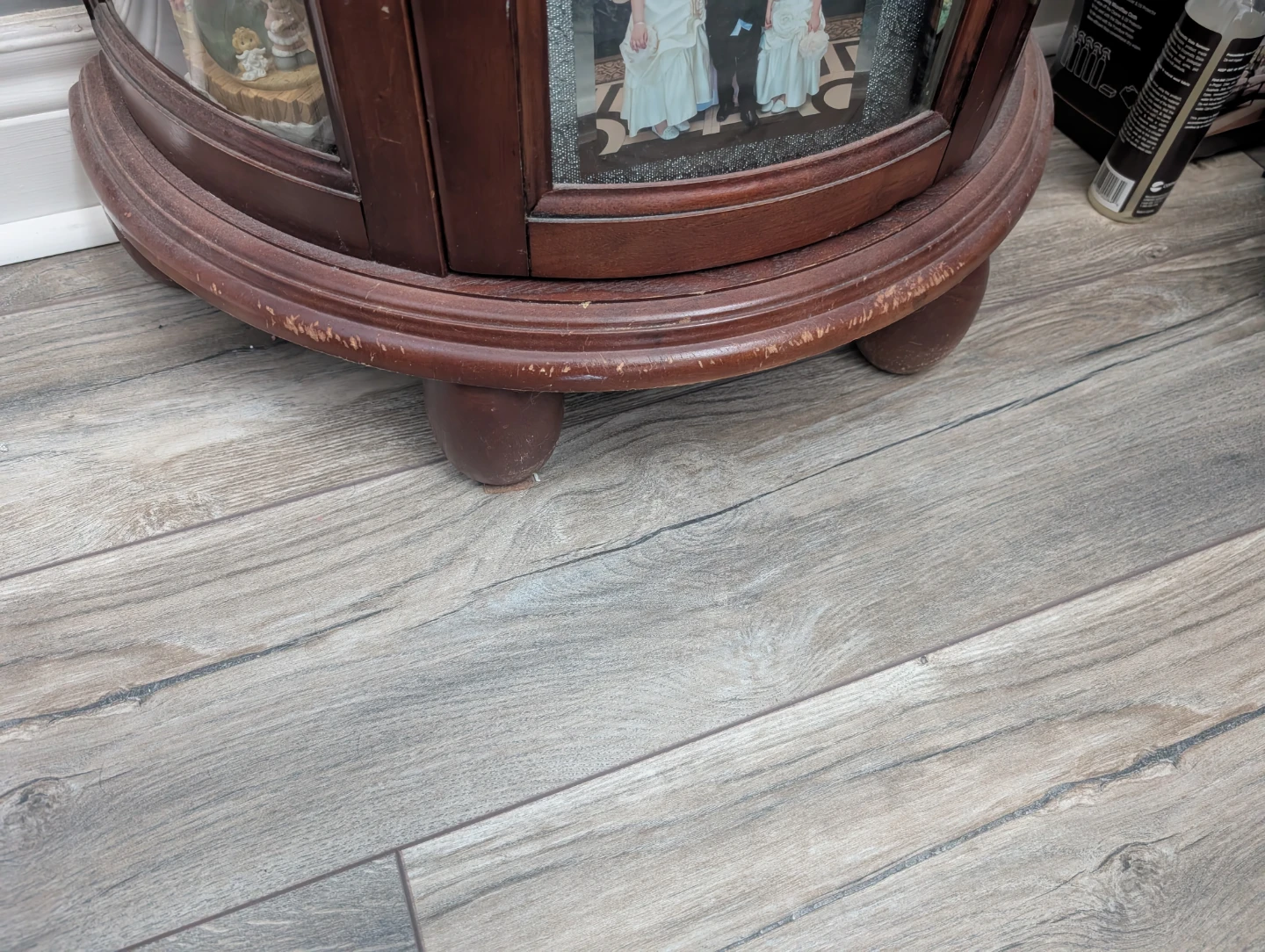 Wooden Curio Cabinet with Glass Doors - photo 2