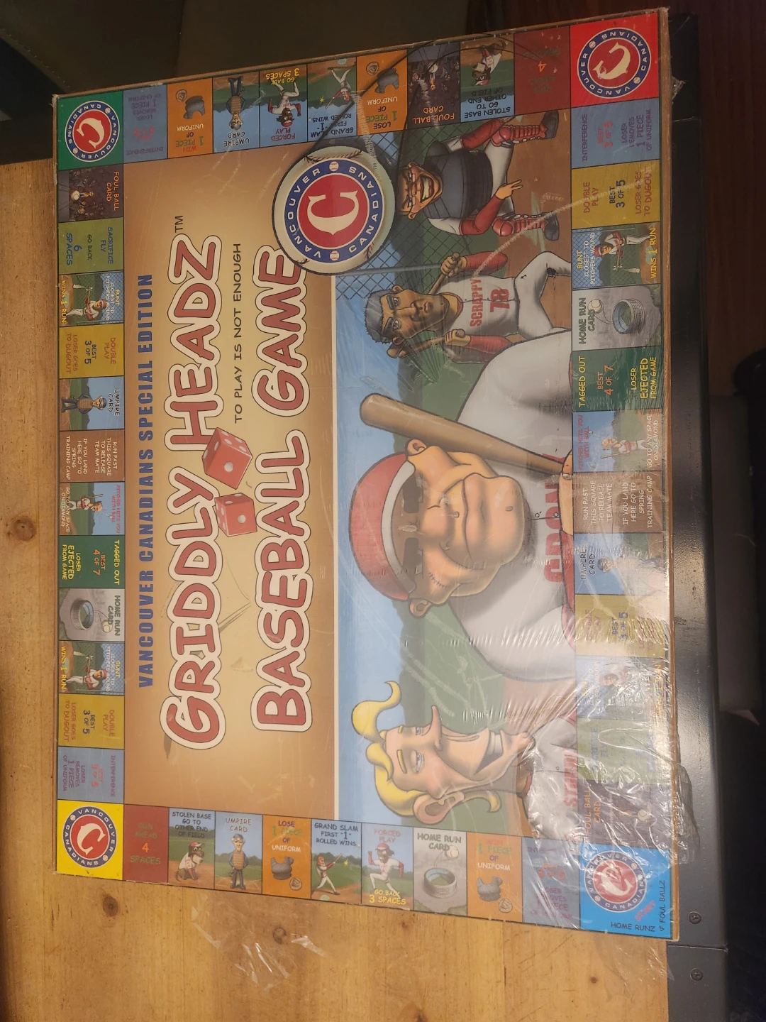 Gridly Headz Vancouver  Special Edition Baseball Board Game