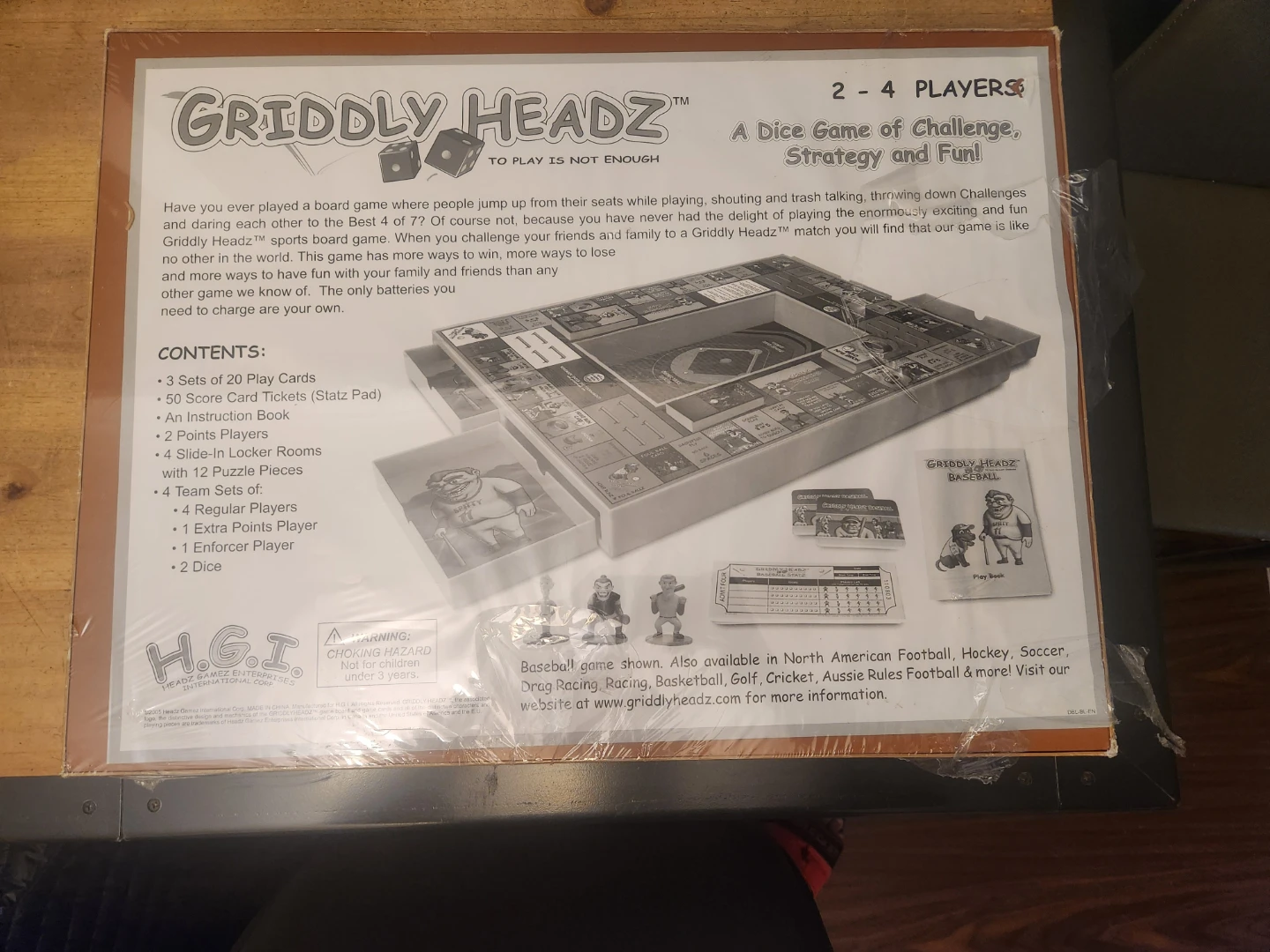 Gridly Headz Vancouver  Special Edition Baseball Board Game - photo 2