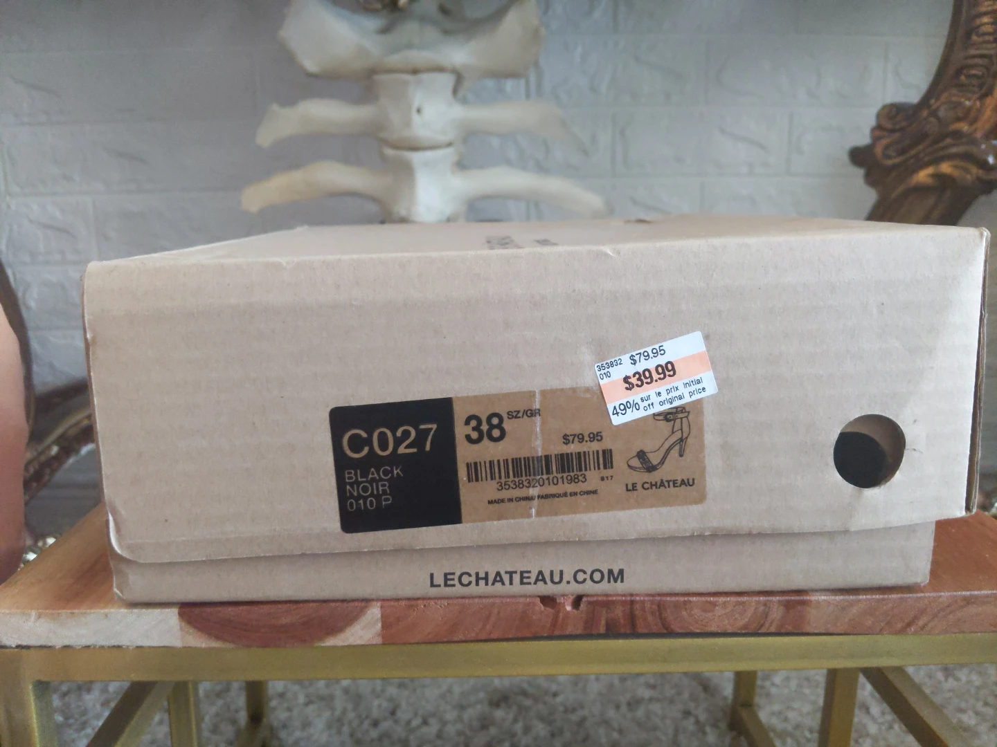 Le Chateau Black Floral Heels Size 38 NWT - photo 5