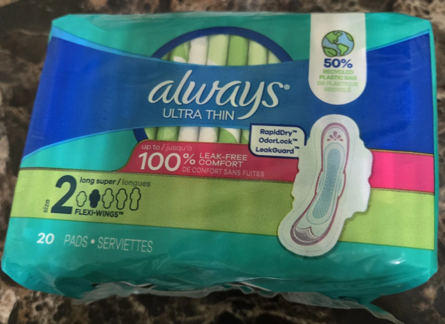 Always Ultra Thin size 2 Pads(20 pads in pack)