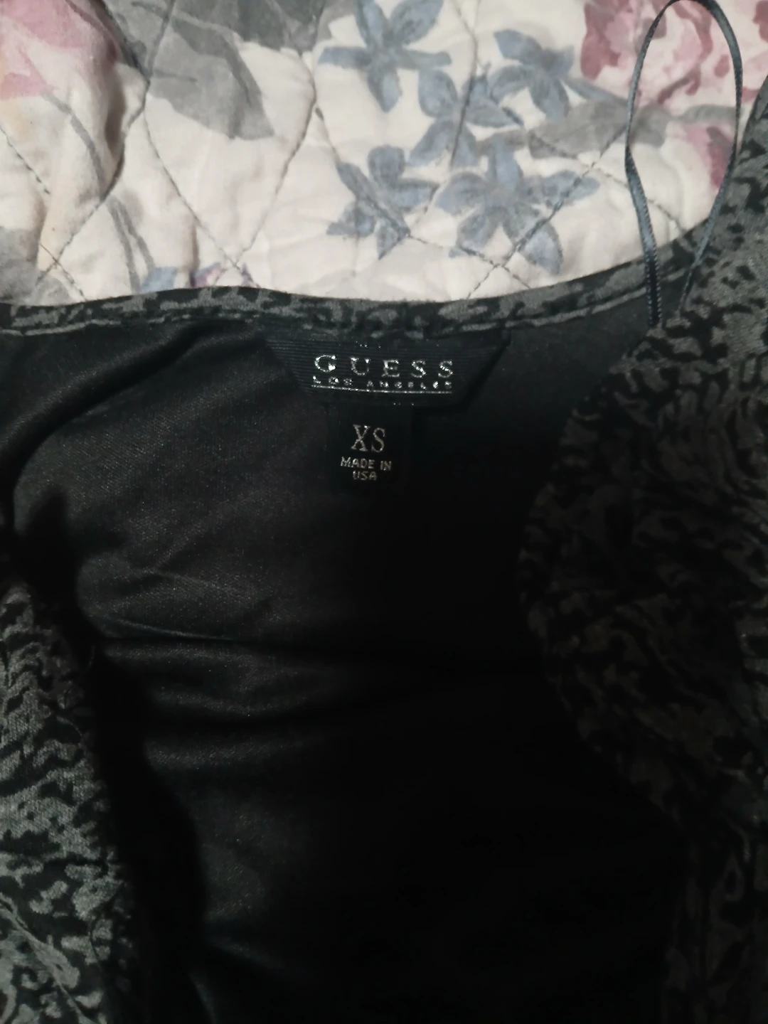 Guess XS Grey Print Dress with Cutout - photo 2
