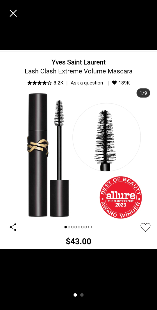 YSL Lash Clash Extreme Volume Mascara - Waterproof - photo 2