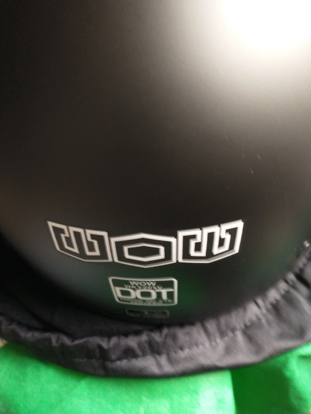 WFM DOT Motorcycle Helmet - Matte Black