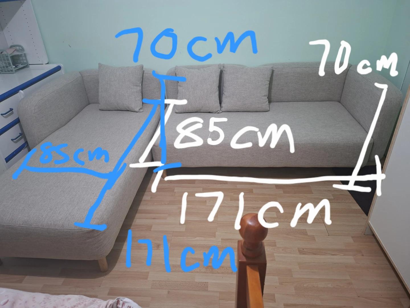 L-shaped Sectional Sofa - photo 2
